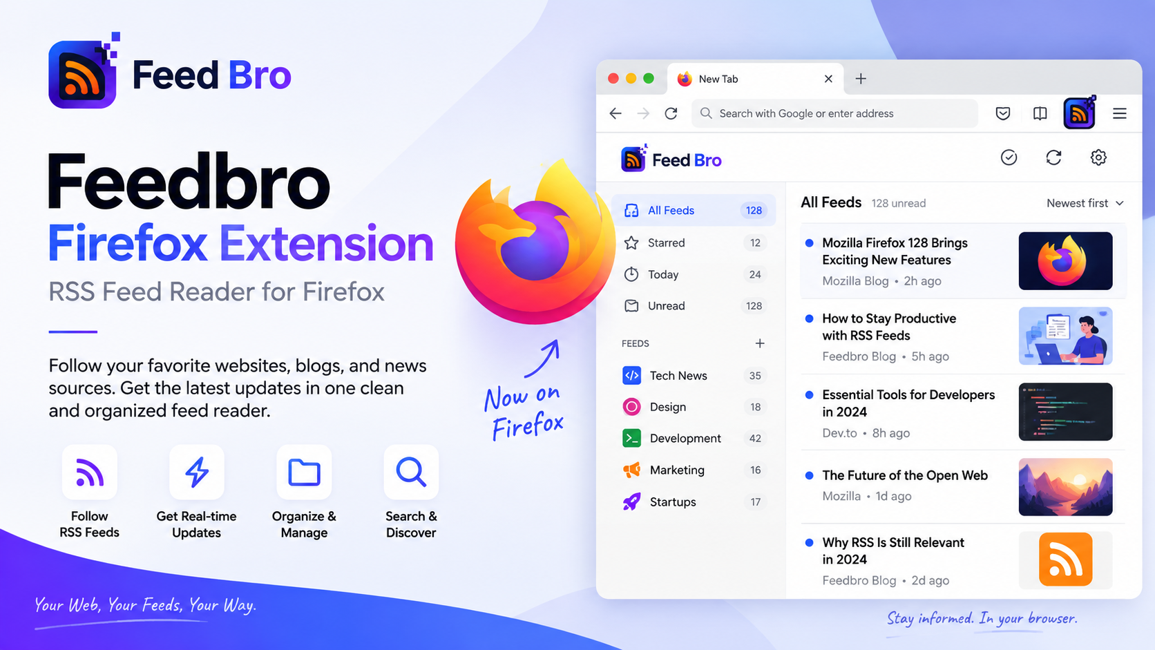 Feedbro Firefox Extension – RSS Feed Reader for Firefox