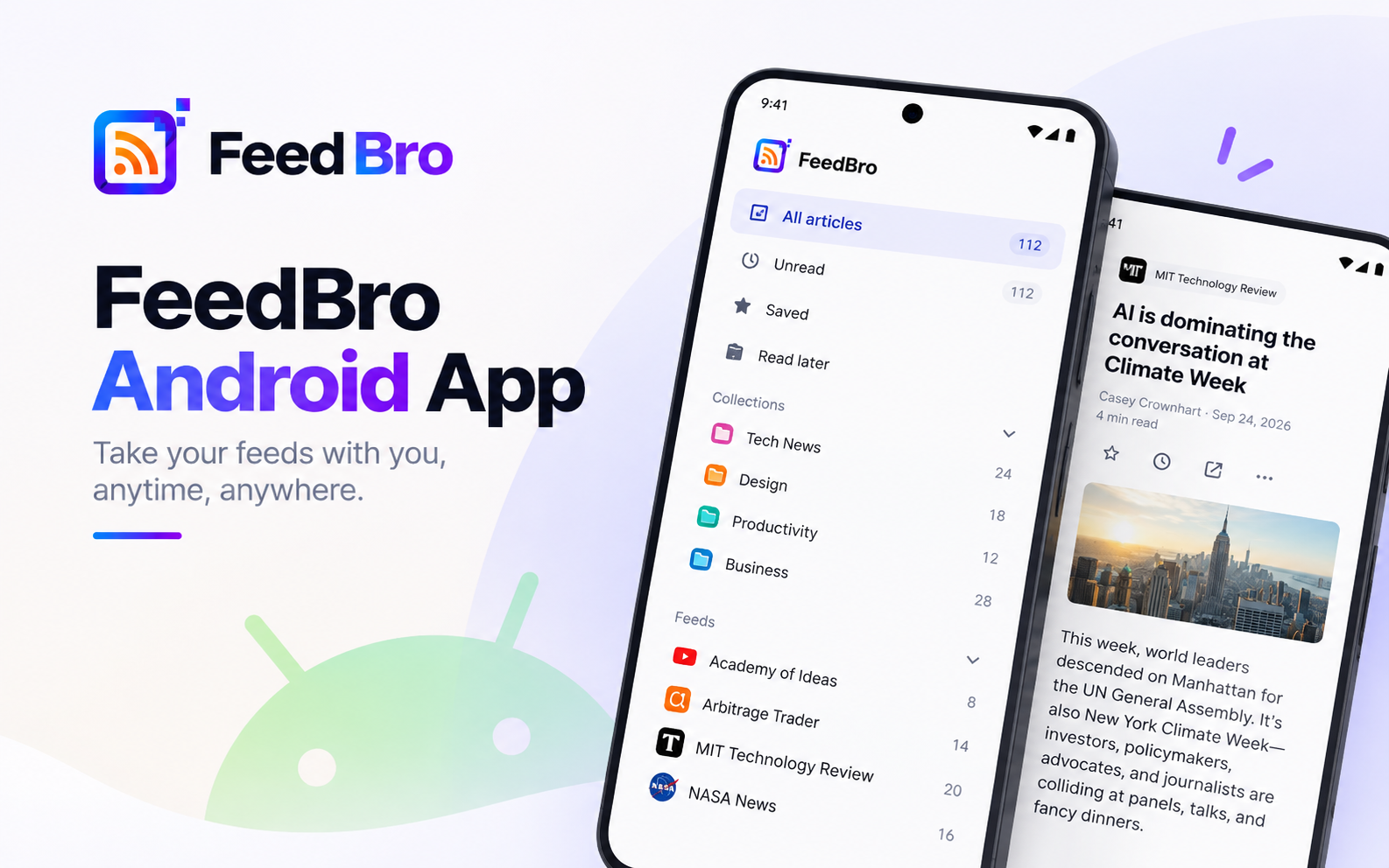 FeedBro for Android: Your Feeds, Now in Your Pocket