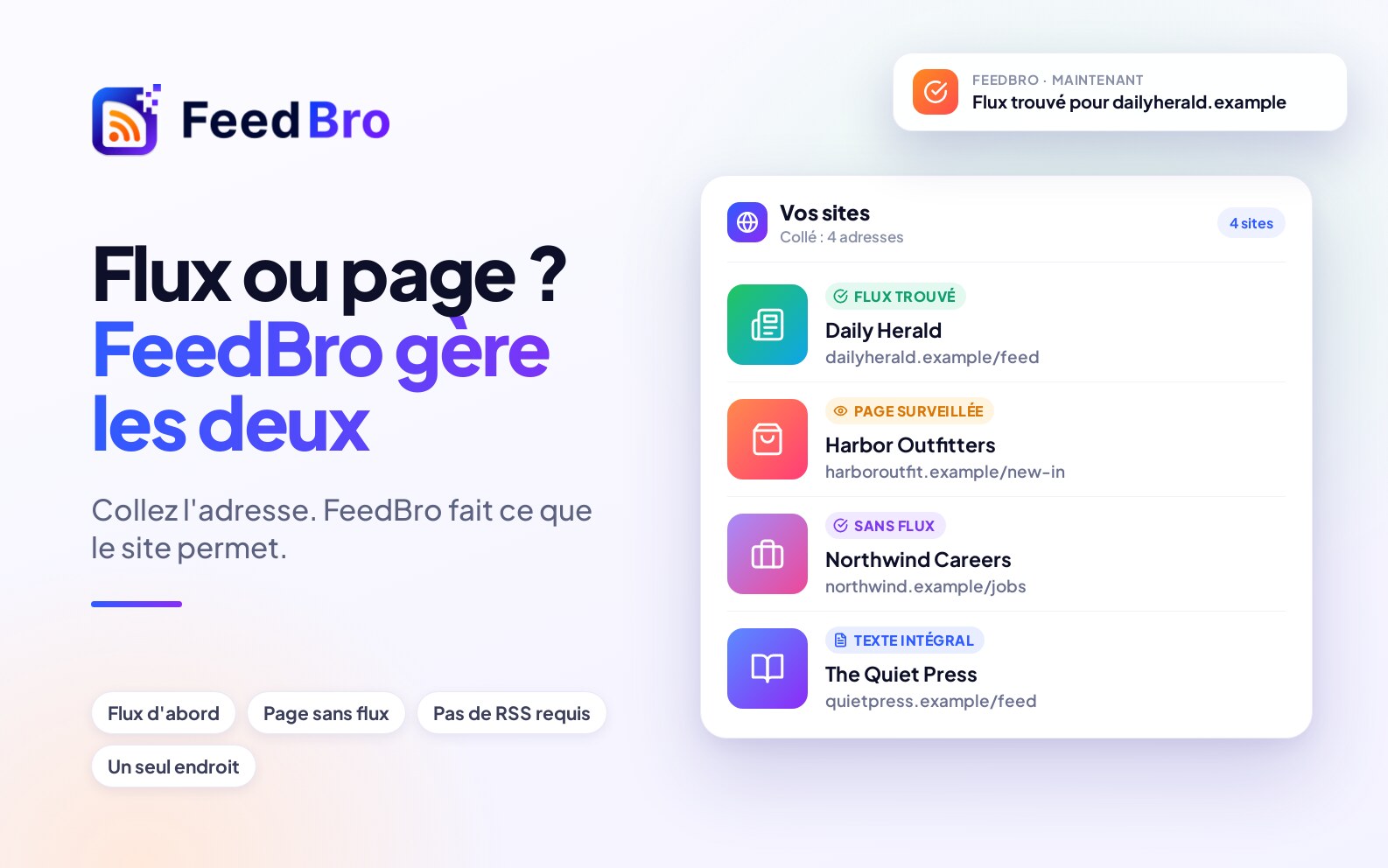 Faut-il encore du RSS ? Suivre des sites sans flux
