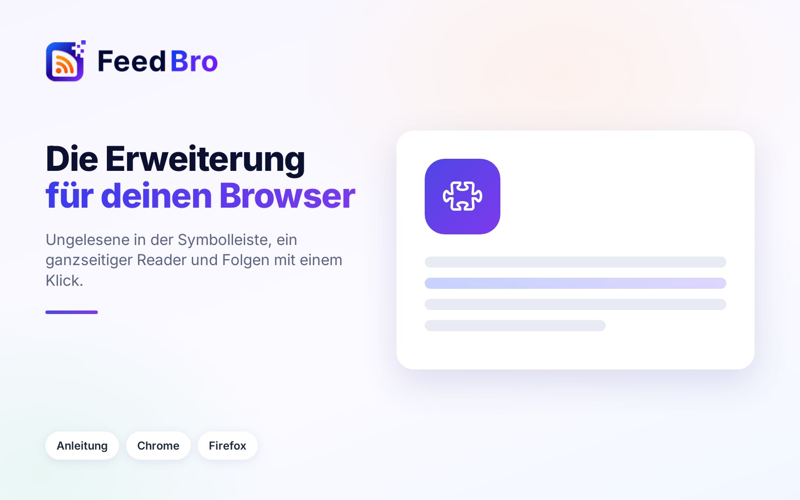 So installierst und nutzt du die FeedBro-Browser-Erweiterung