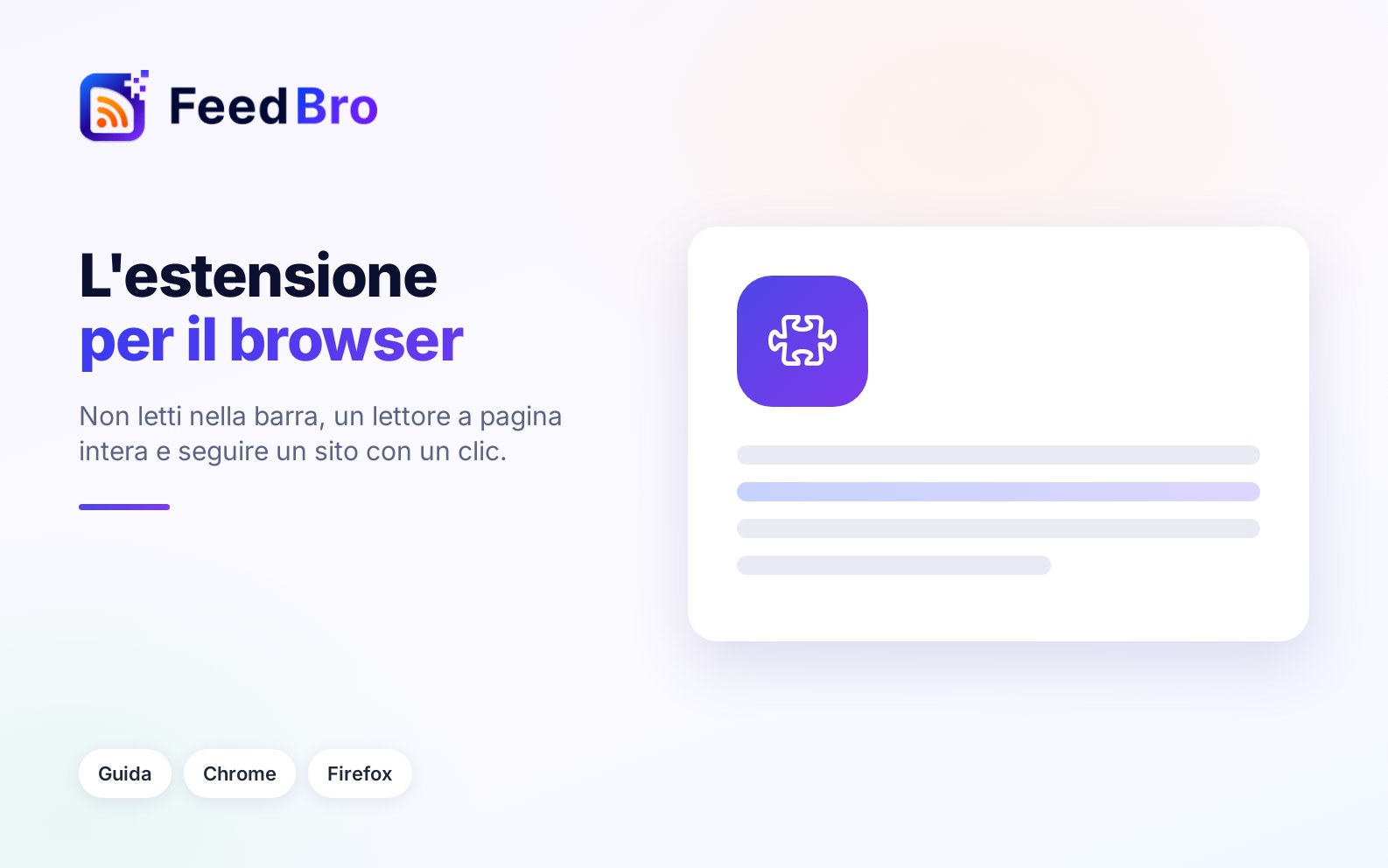 Come installare e usare l'estensione FeedBro per il browser