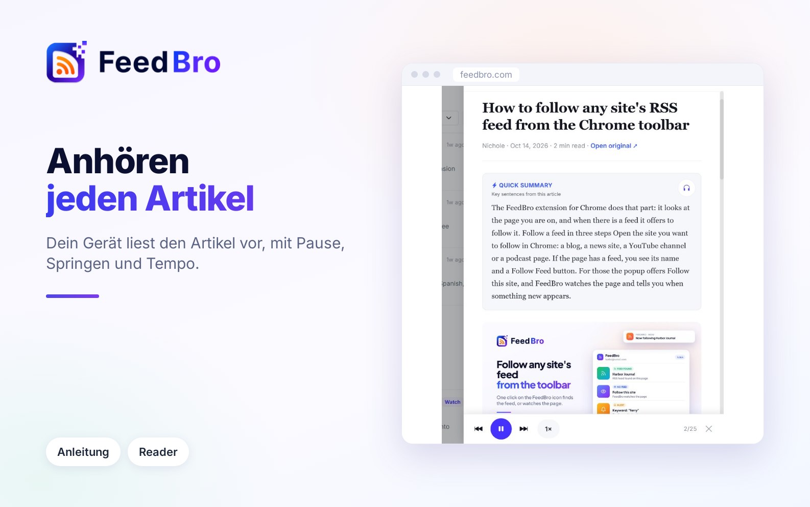 Anhören: Artikel vorlesen lassen