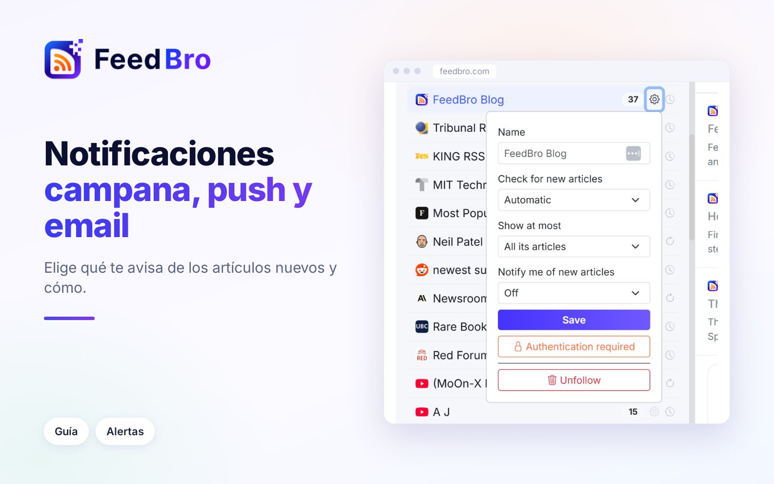 Notificaciones: la campana, los avisos push y los emails