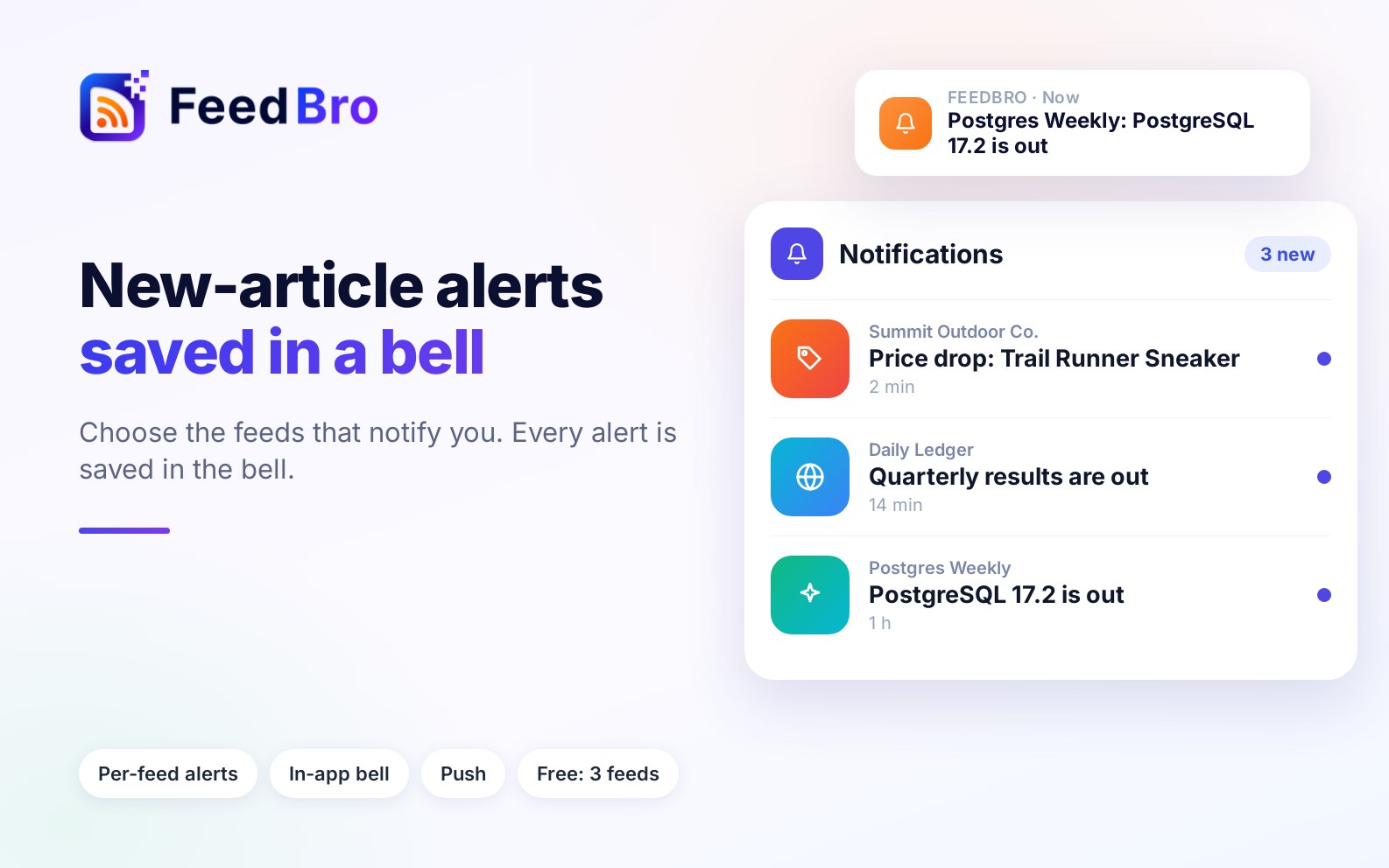 Get a Notification When Your Favourite Sites Publish: New-Article Alerts and the Bell