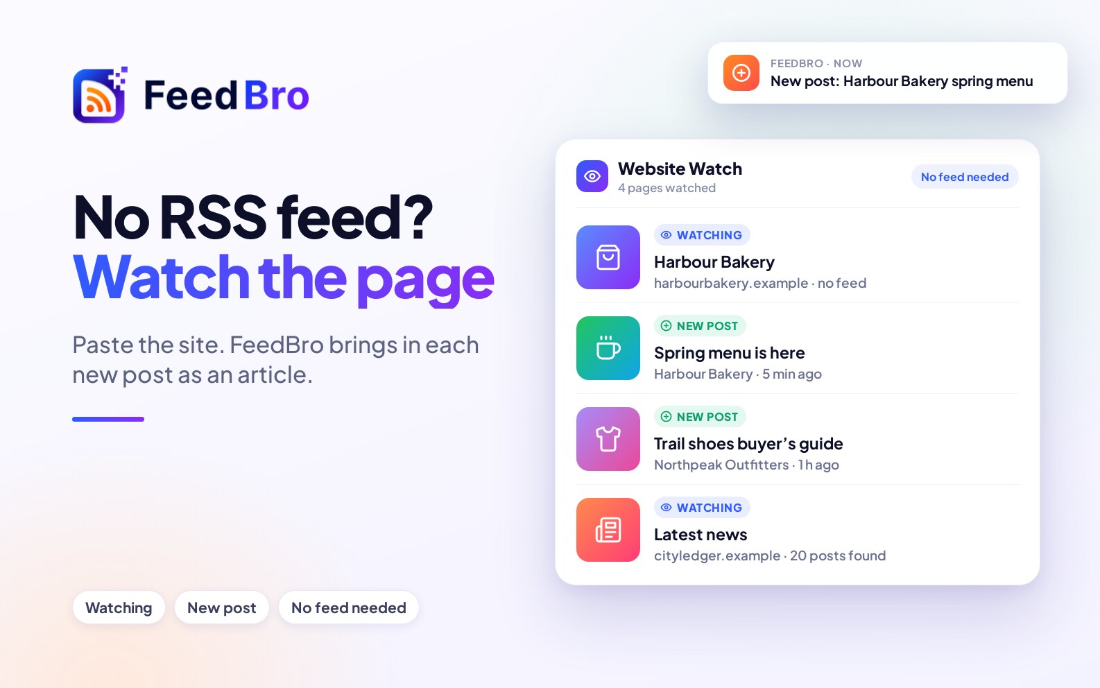 How Do I Subscribe to a Website That Has No RSS Feed?