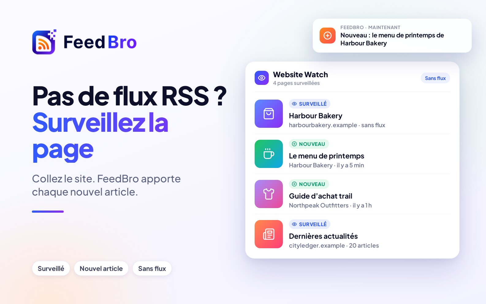 Comment s’abonner à un site web qui n’a pas de flux RSS ?