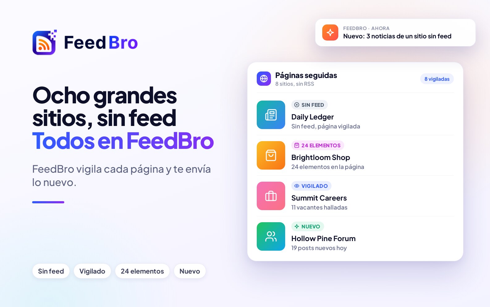8 sitios populares sin feed RSS y cómo seguir cada uno