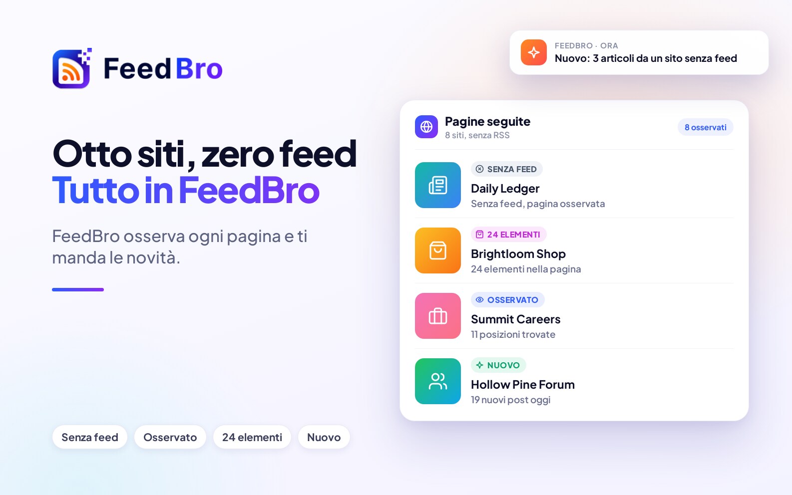 8 siti popolari senza feed RSS e come seguirli uno per uno