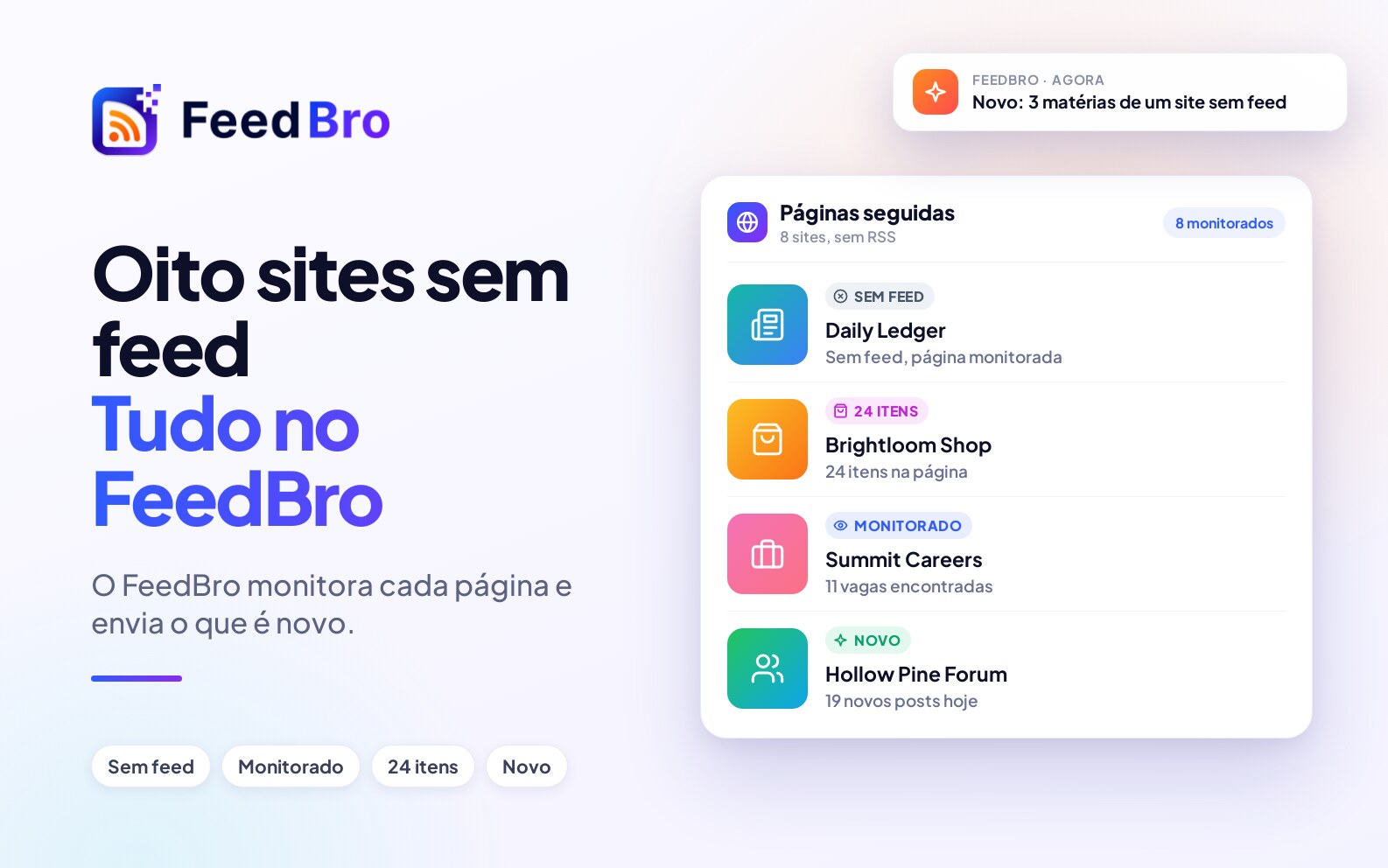 8 sites populares sem feed RSS e como seguir cada um
